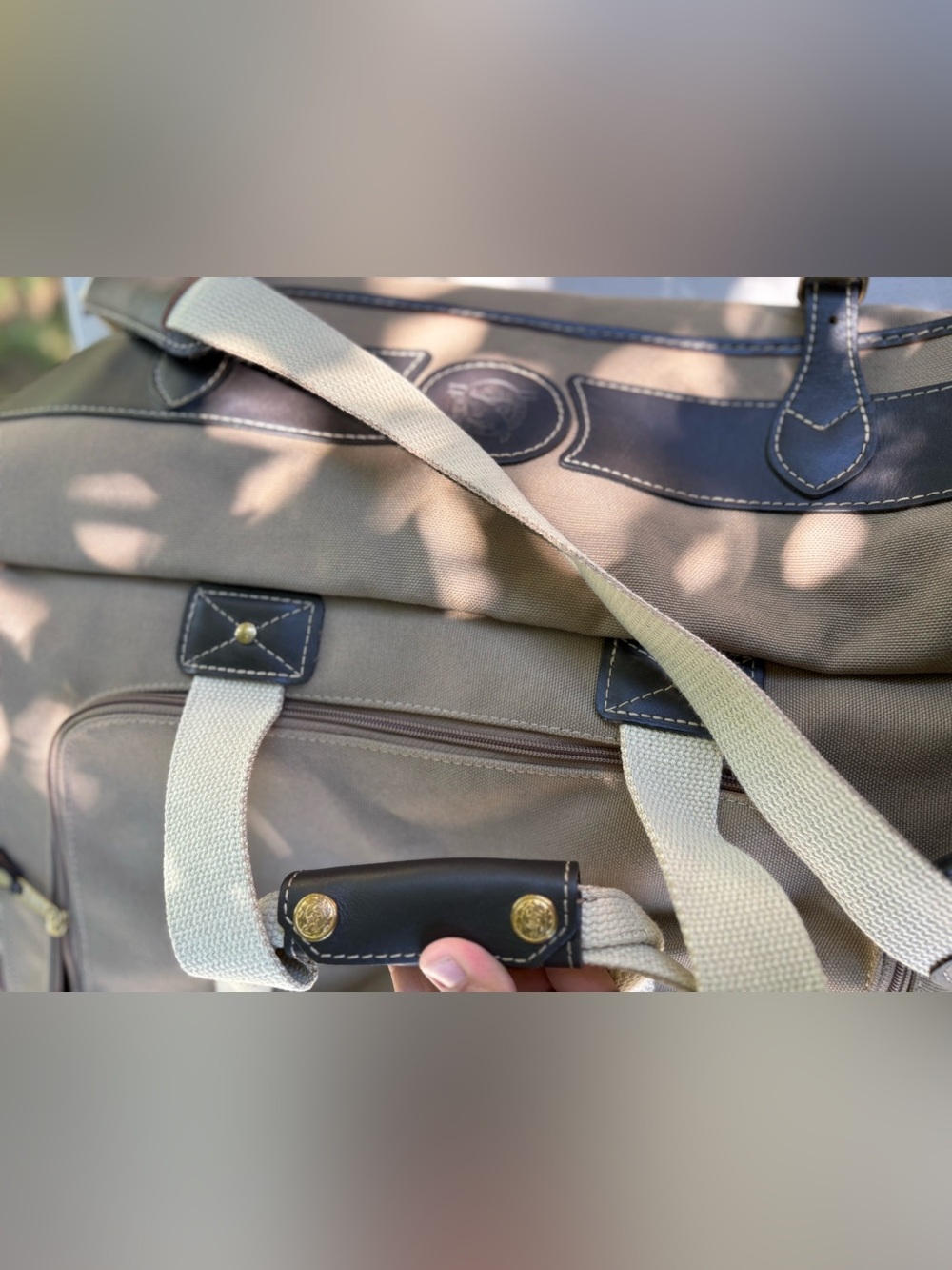 Eddie Bauer X Ford Mulholland Brothers Duffle Bag Travel Canvas Overnight Work - Picture 6 of 12